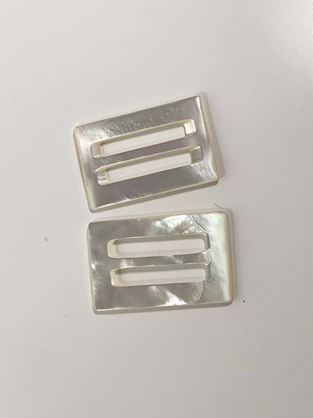 Mother of Pearl 2 rectangle buttons